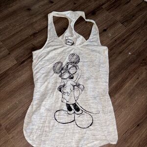 Disney White Mickey Mouse Tank Top #9913